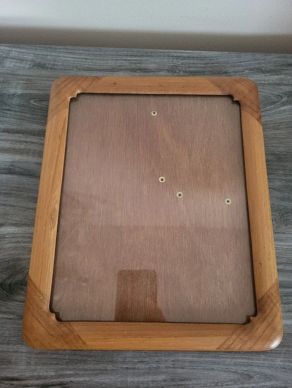 Vintage Teak Wood Picture Frame 8x10